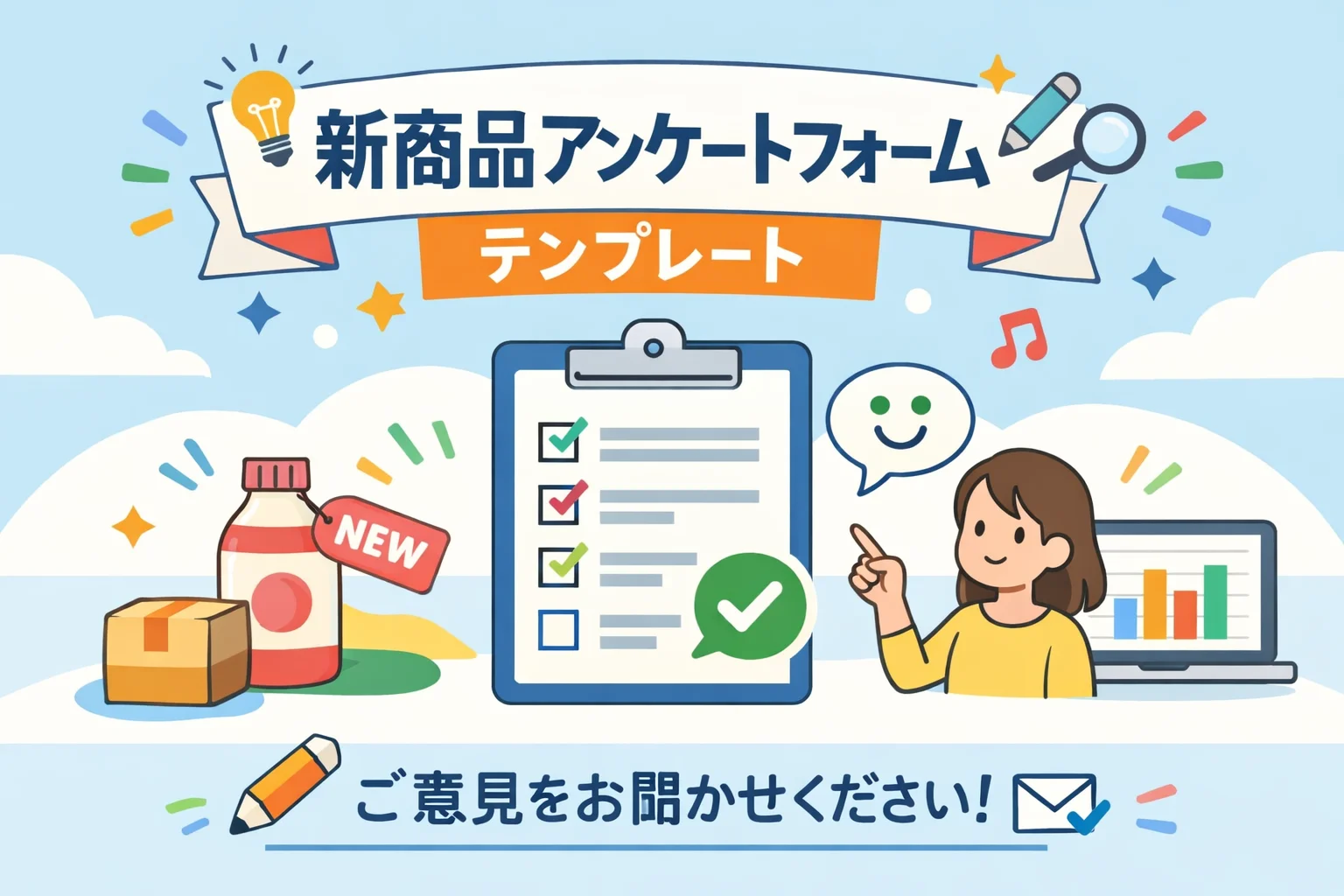 新商品アンケートフォームテンプレート