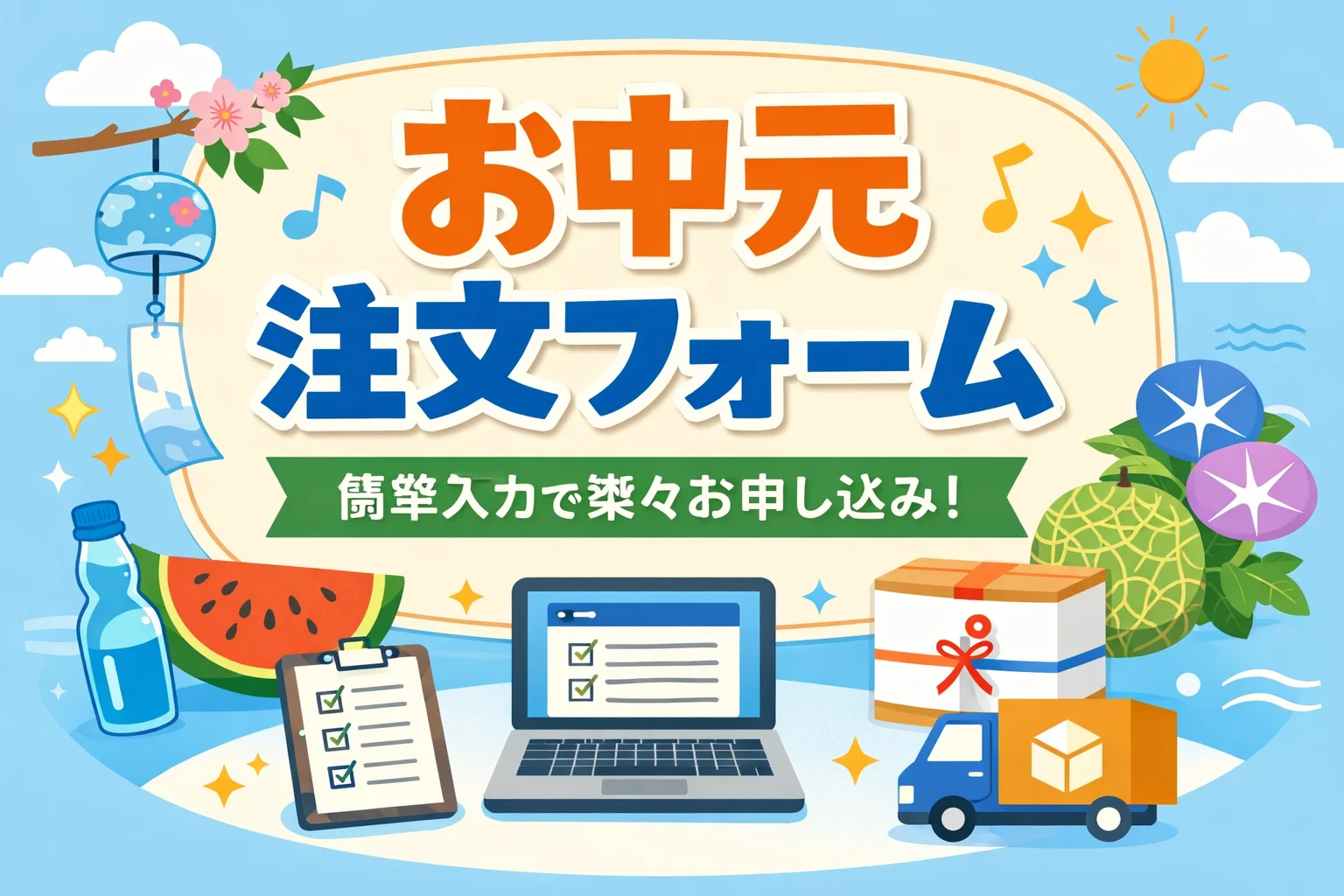 お中元注文フォームテンプレート