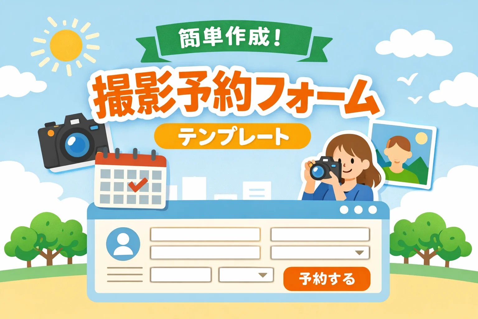 撮影予約フォームテンプレート