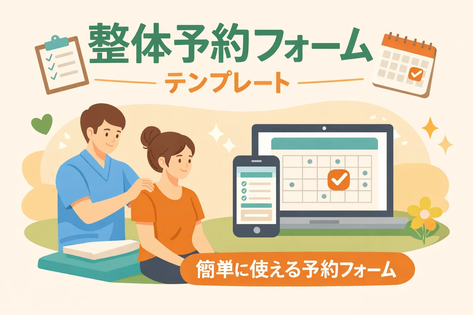 整体予約フォームテンプレート