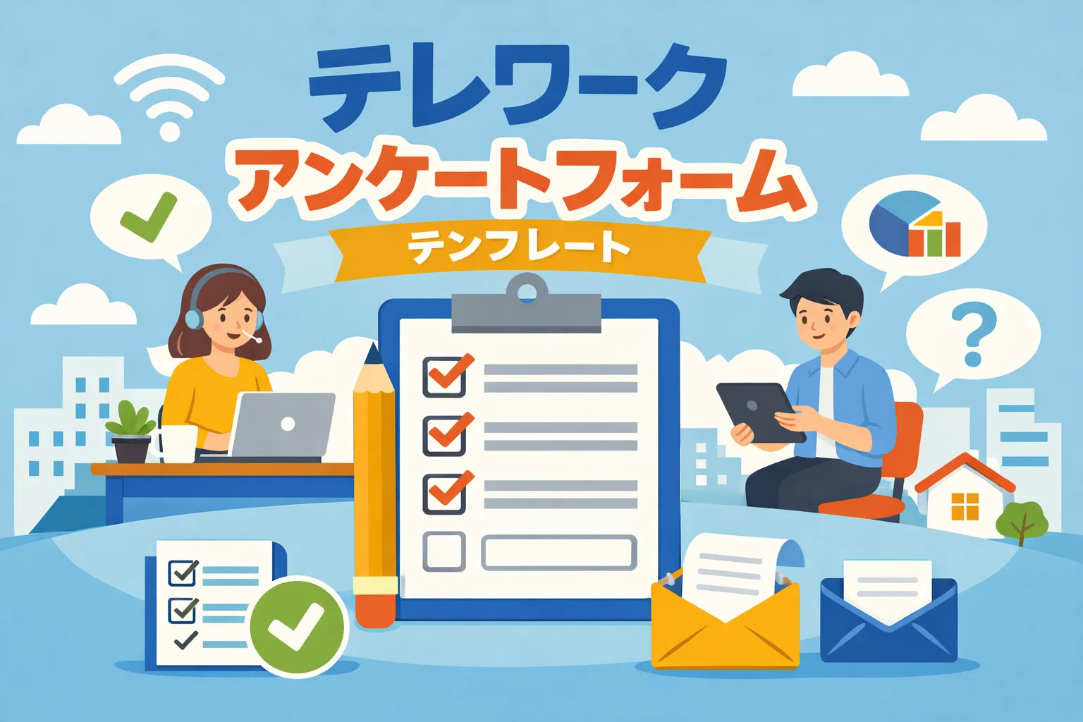 テレワークアンケートフォームテンプレート