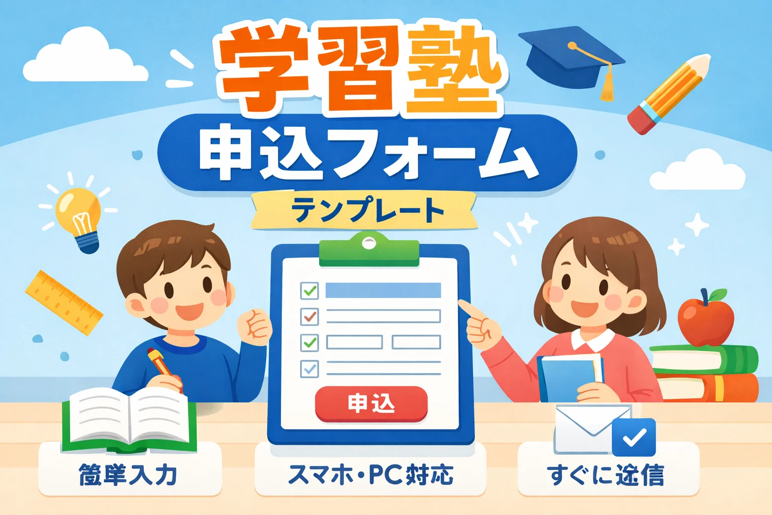 学習塾申込フォームテンプレート