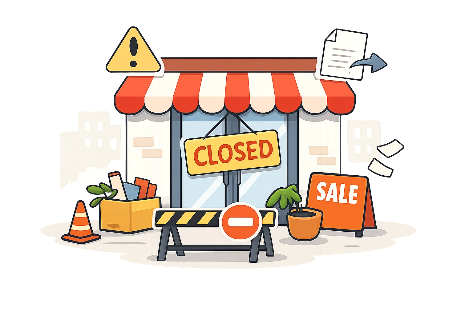閉店・店舗クローズのお知らせ連絡フォームテンプレート