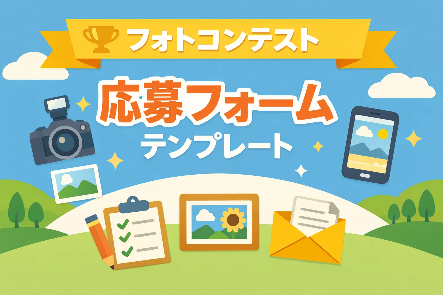 フォトコンテスト応募フォームテンプレート