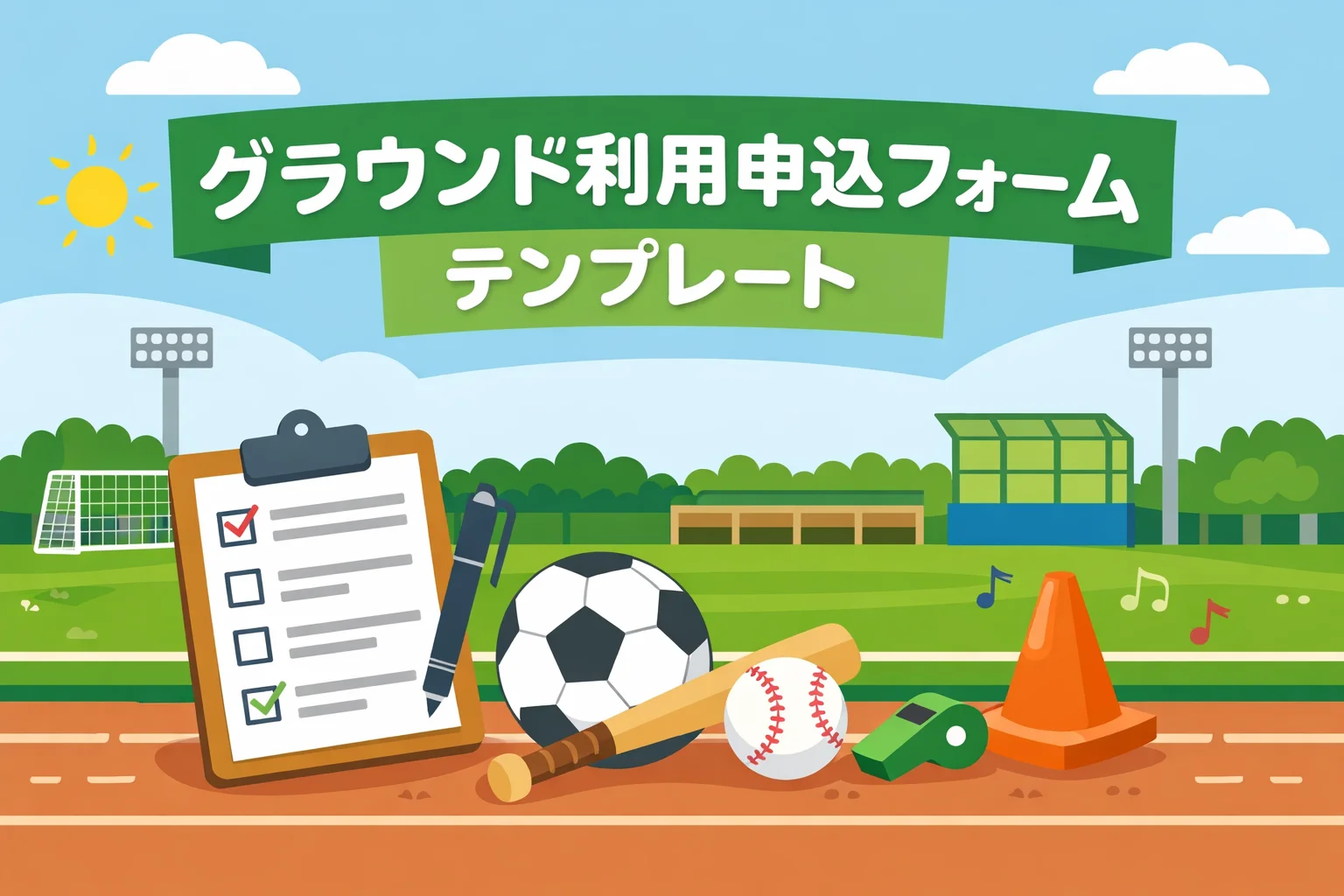 グラウンド利用申込フォームテンプレート