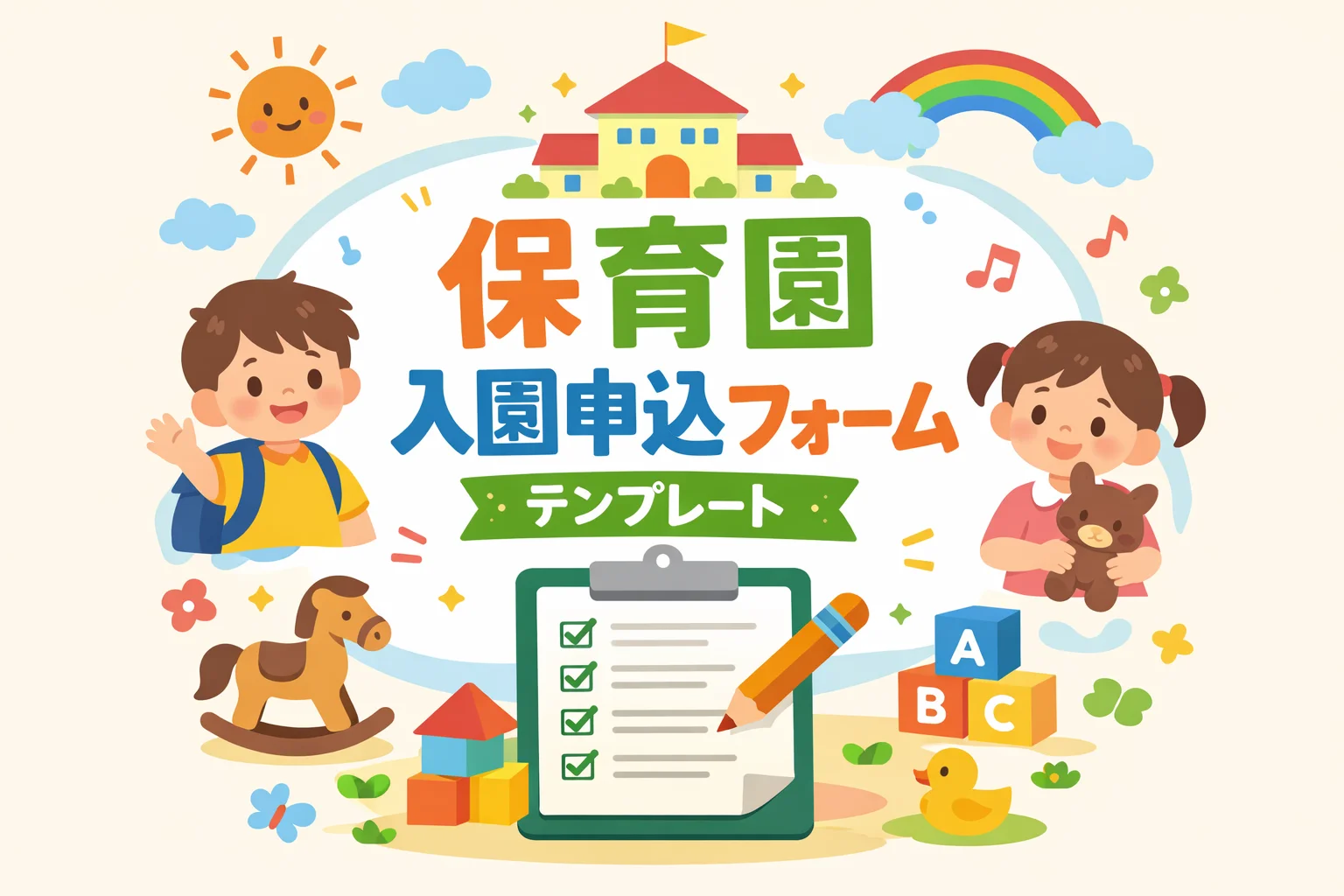 保育園入園申込フォームテンプレート