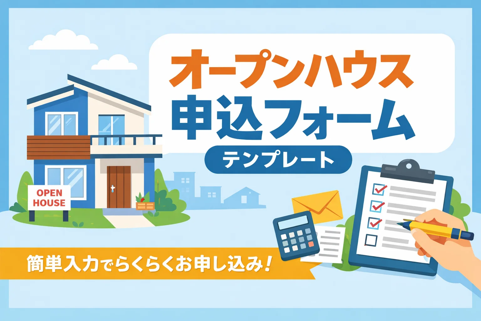オープンハウス申込フォームテンプレート