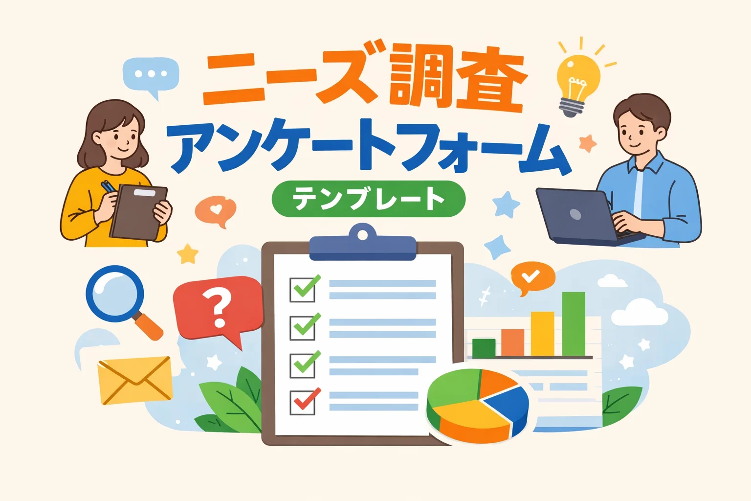 ニーズ調査アンケートフォームテンプレート