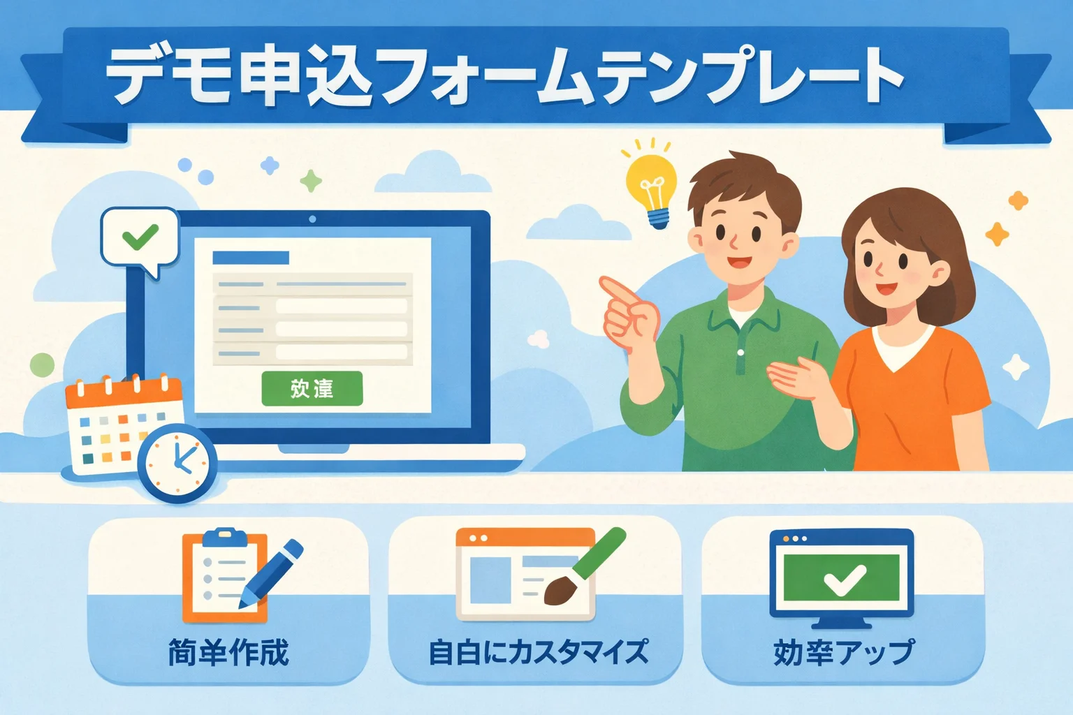 デモ申込フォームテンプレート