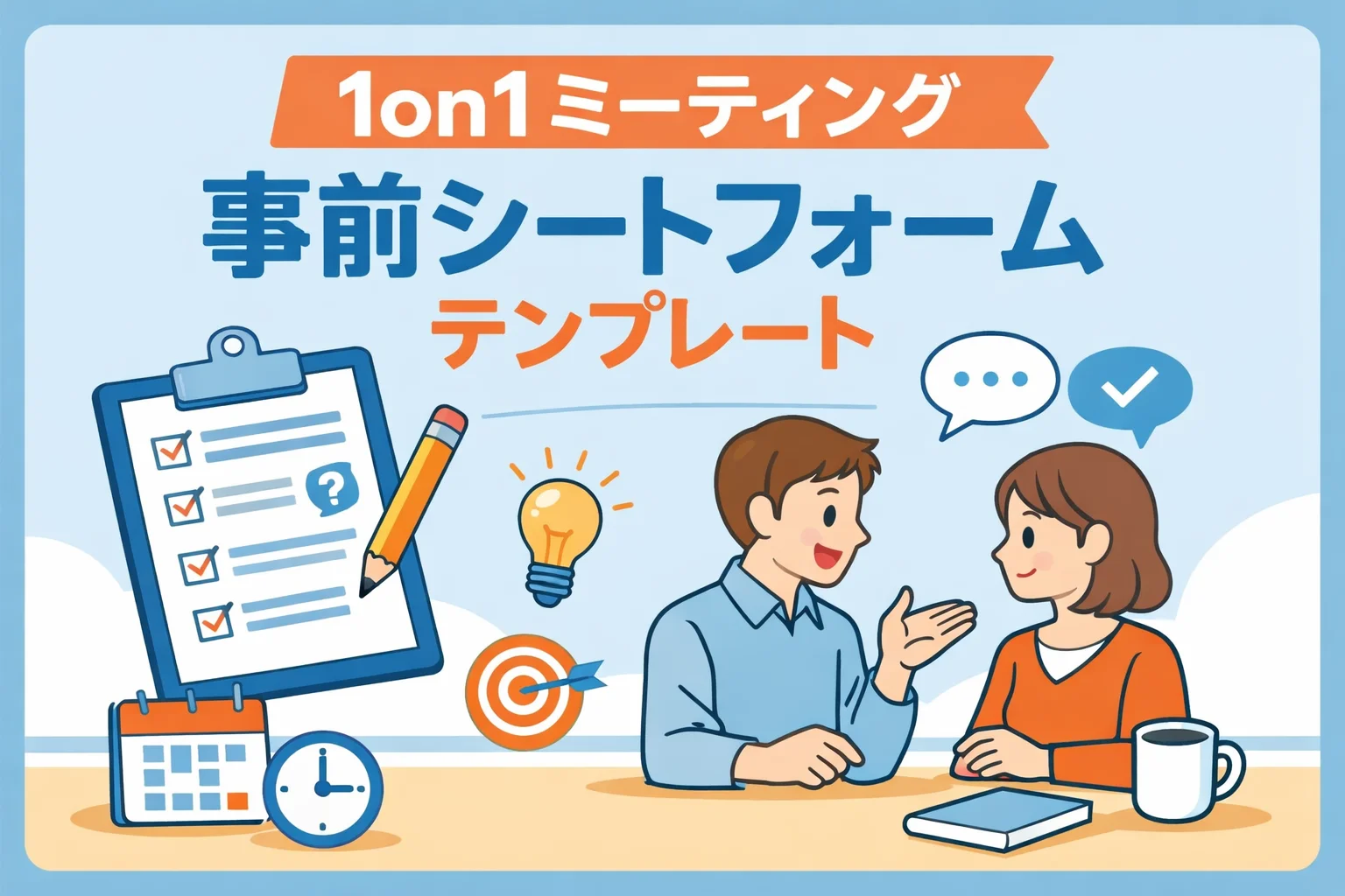 1on1ミーティング事前シートフォームテンプレート