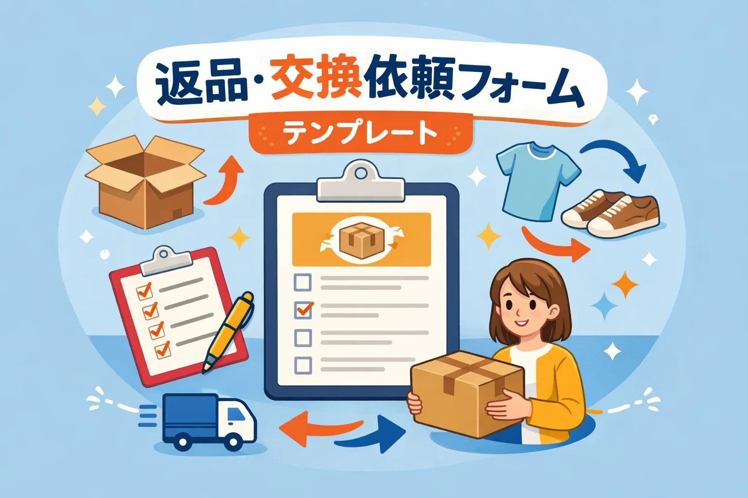 返品・交換依頼フォームテンプレート