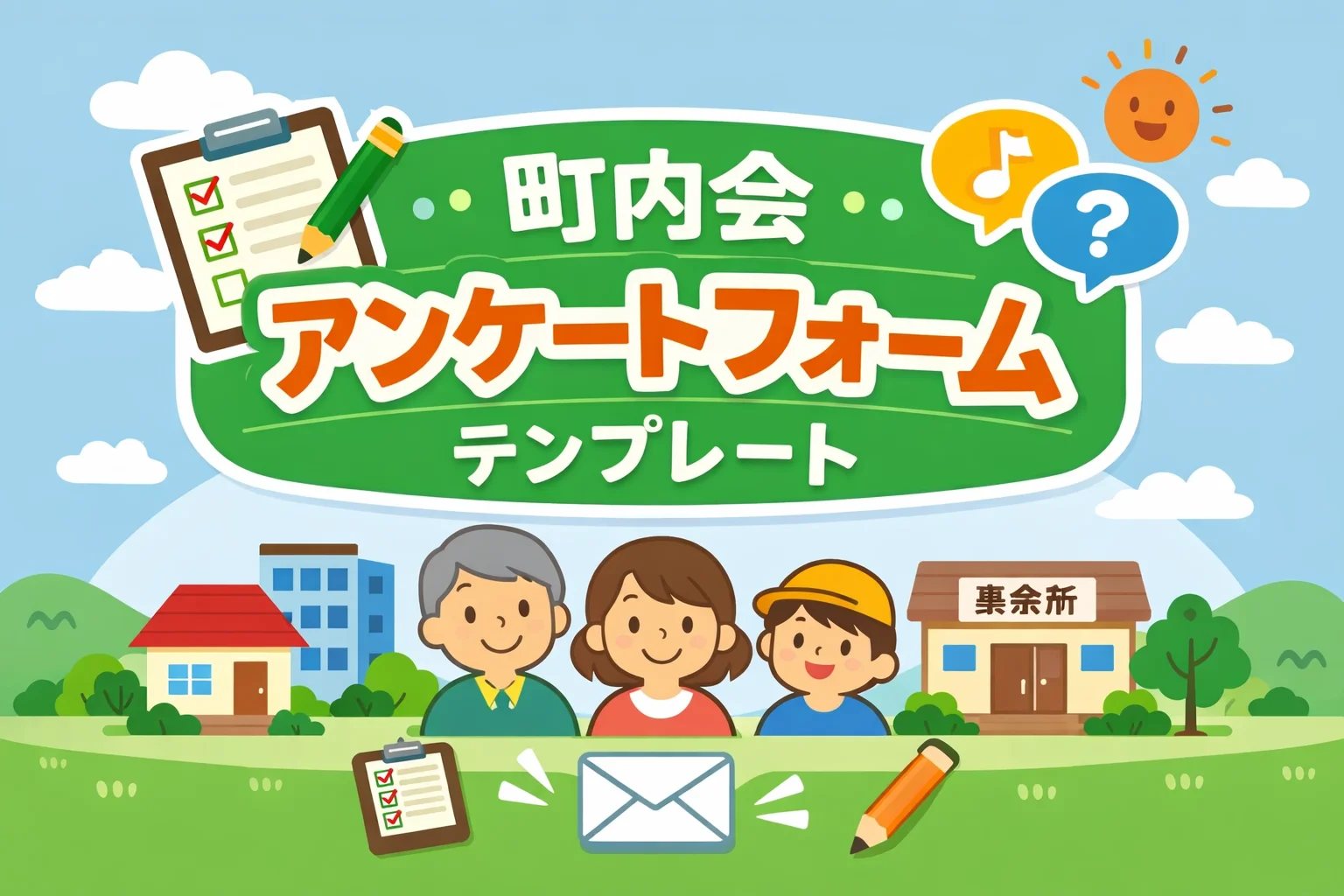 町内会アンケートフォームテンプレート