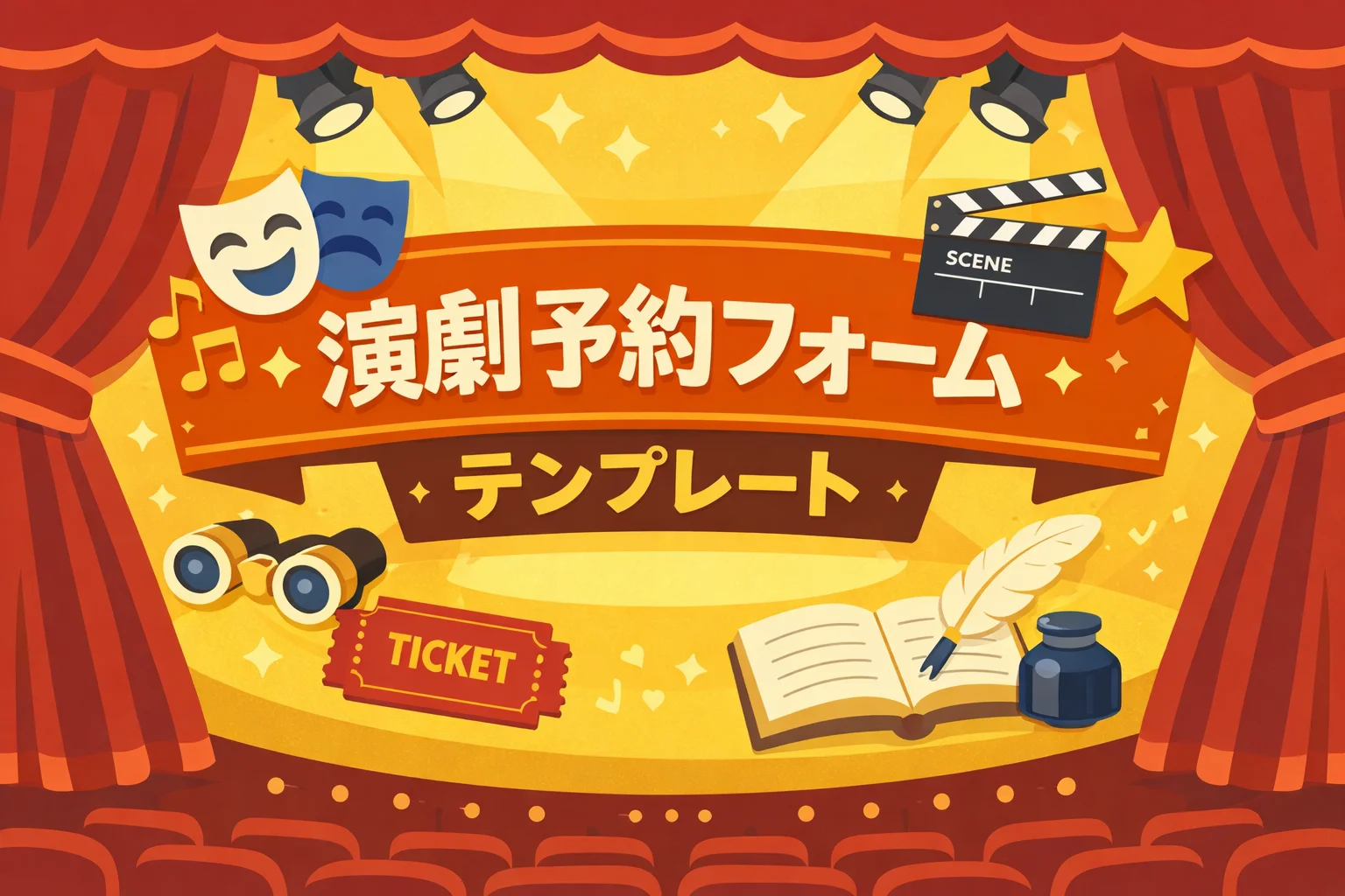 演劇予約フォームテンプレート