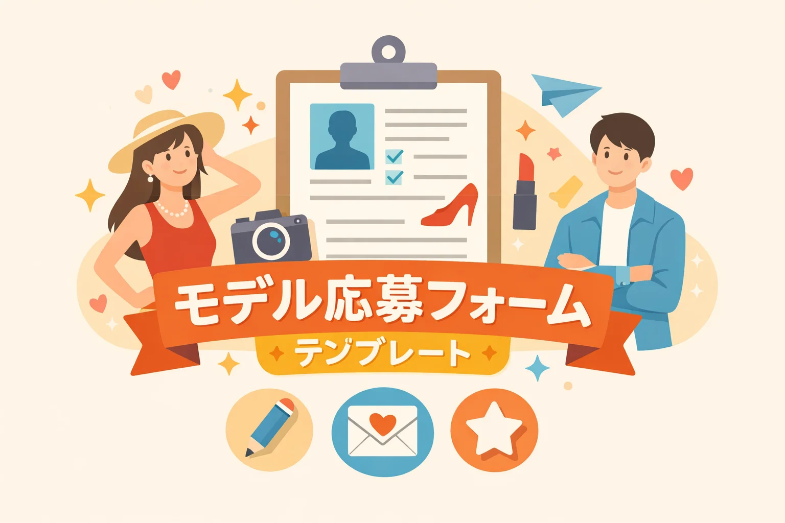 モデル応募フォームテンプレート