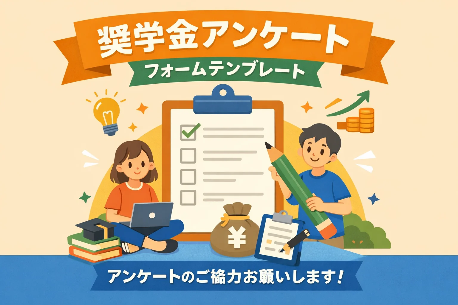 奨学金アンケートフォームテンプレート