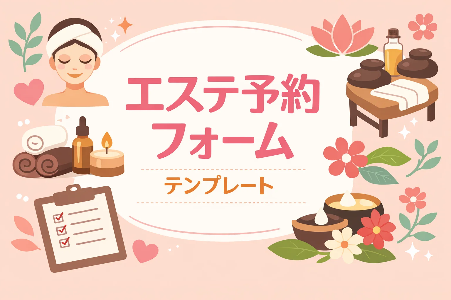 エステ予約フォームテンプレート