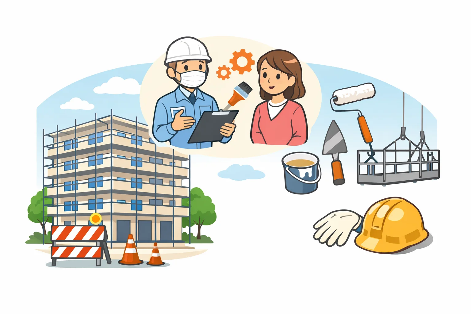 マンション大規模修繕工事のお知らせ連絡フォームテンプレート
