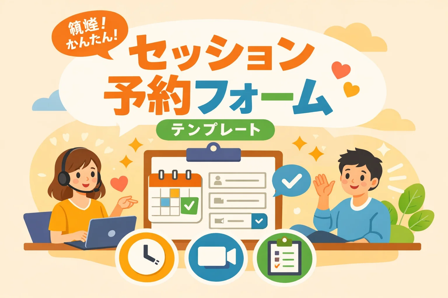 セッション予約フォームテンプレート