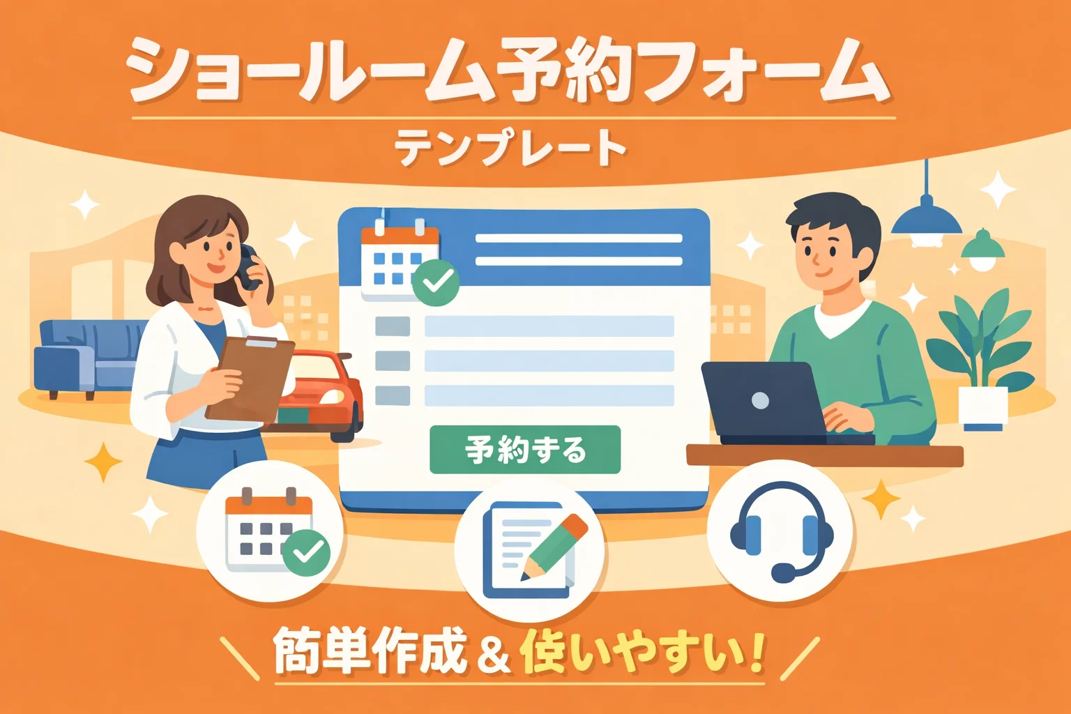 ショールーム予約フォームテンプレート