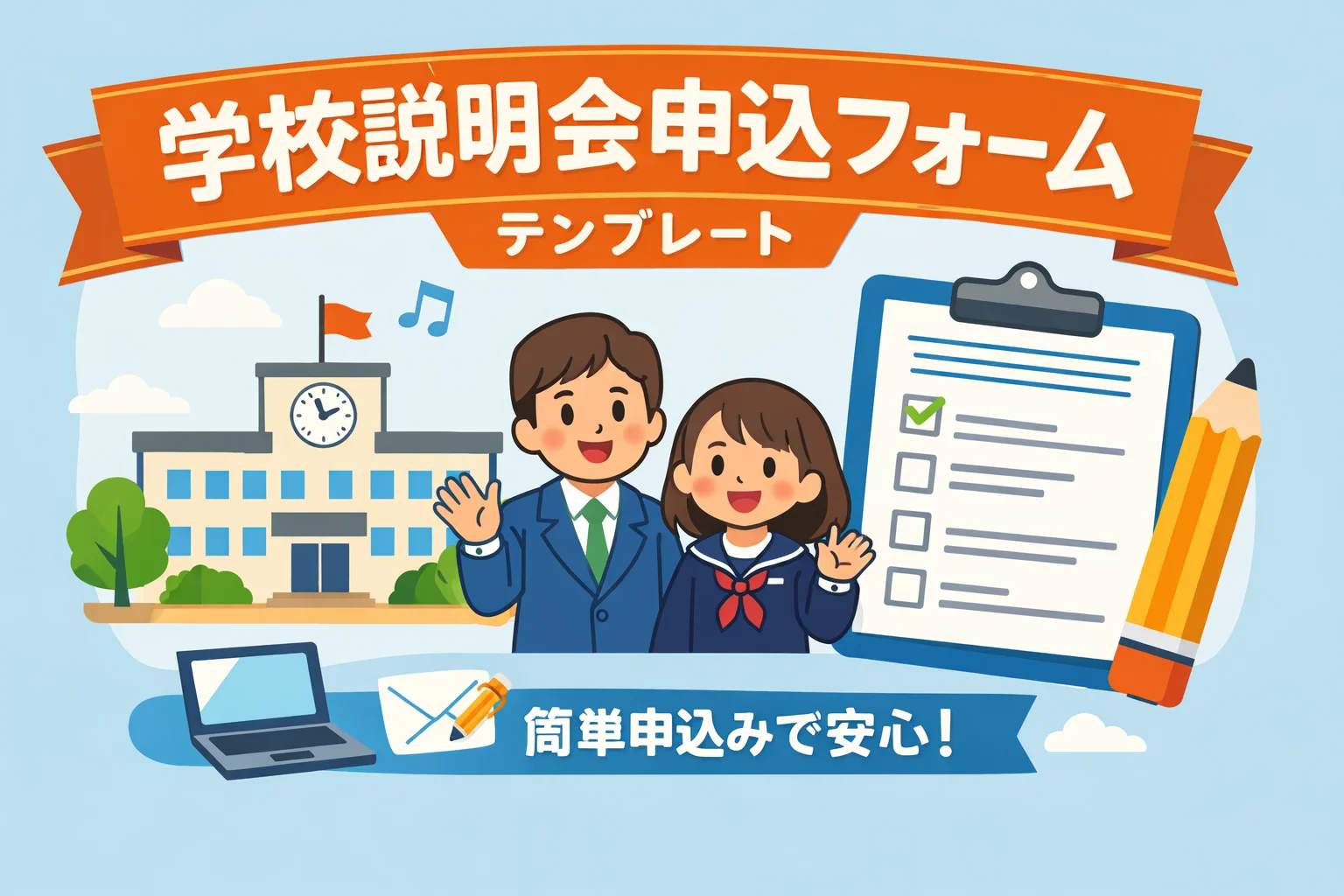 学校説明会申込フォームテンプレート