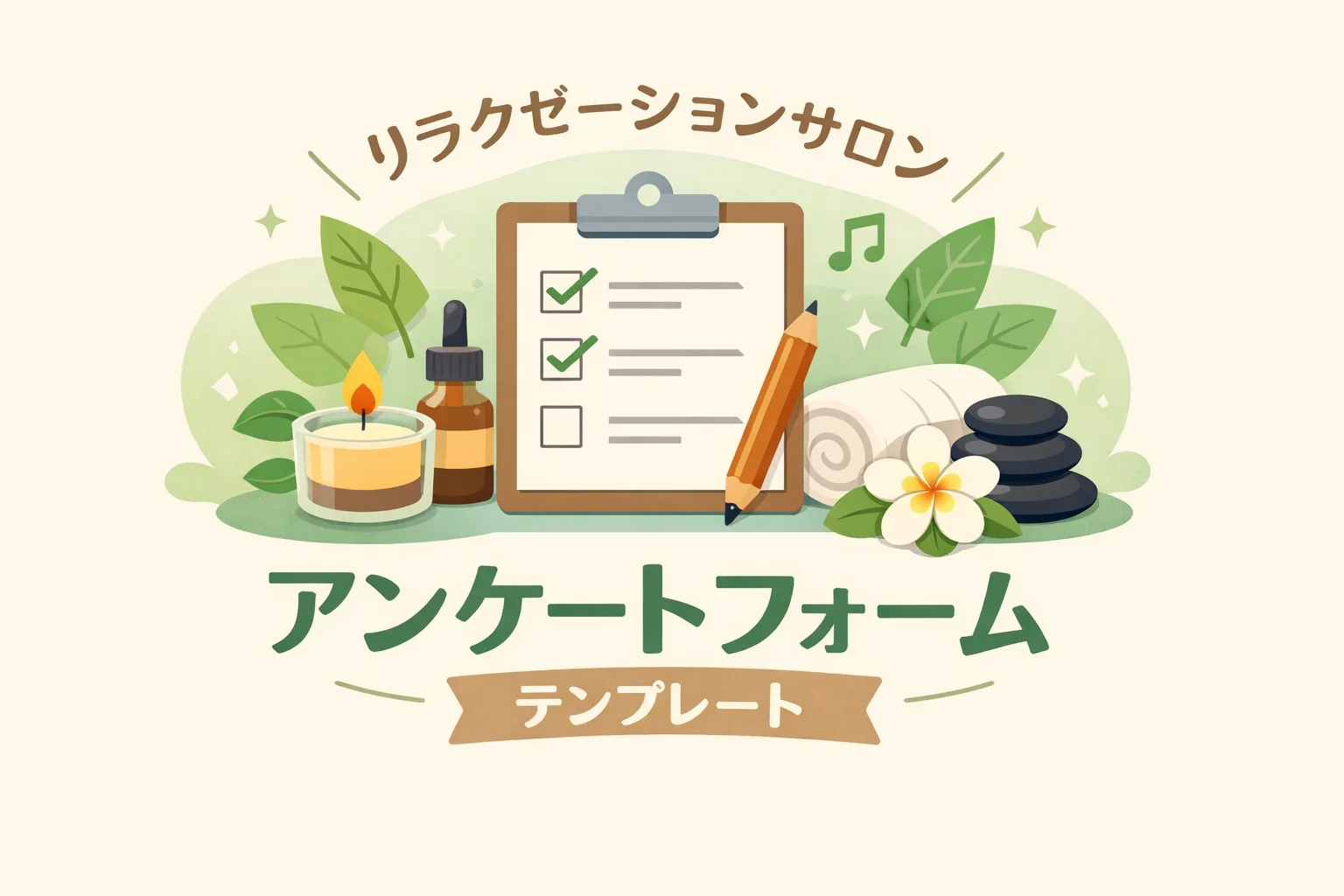 リラクゼーションサロンアンケートフォームテンプレート