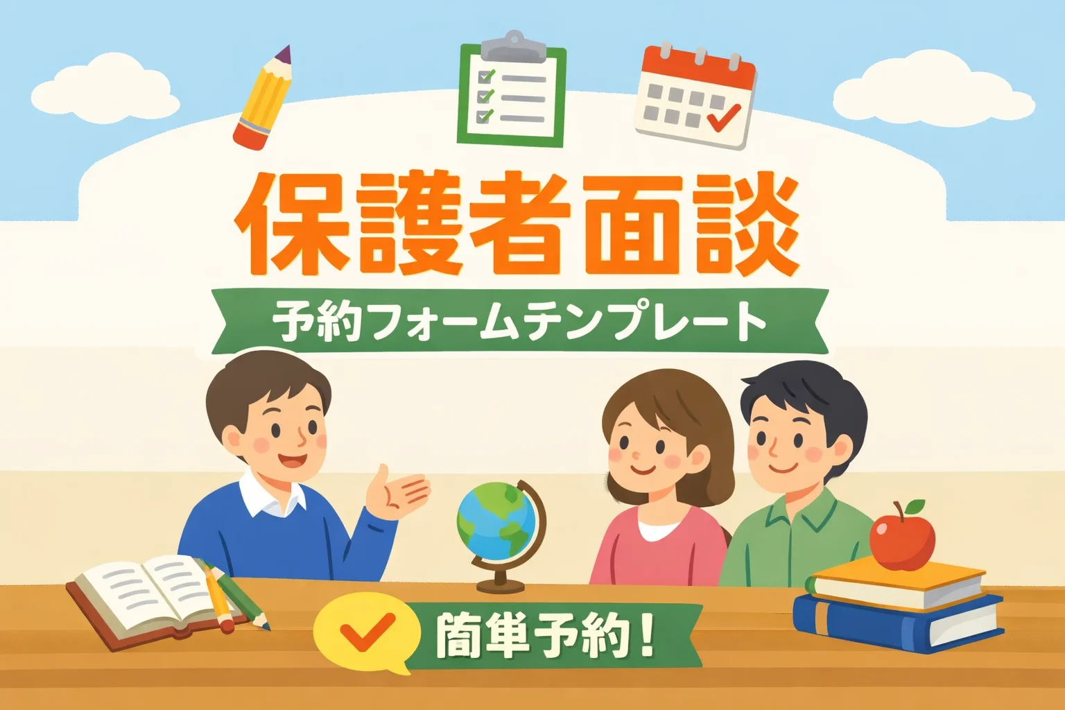 保護者面談予約フォームテンプレート