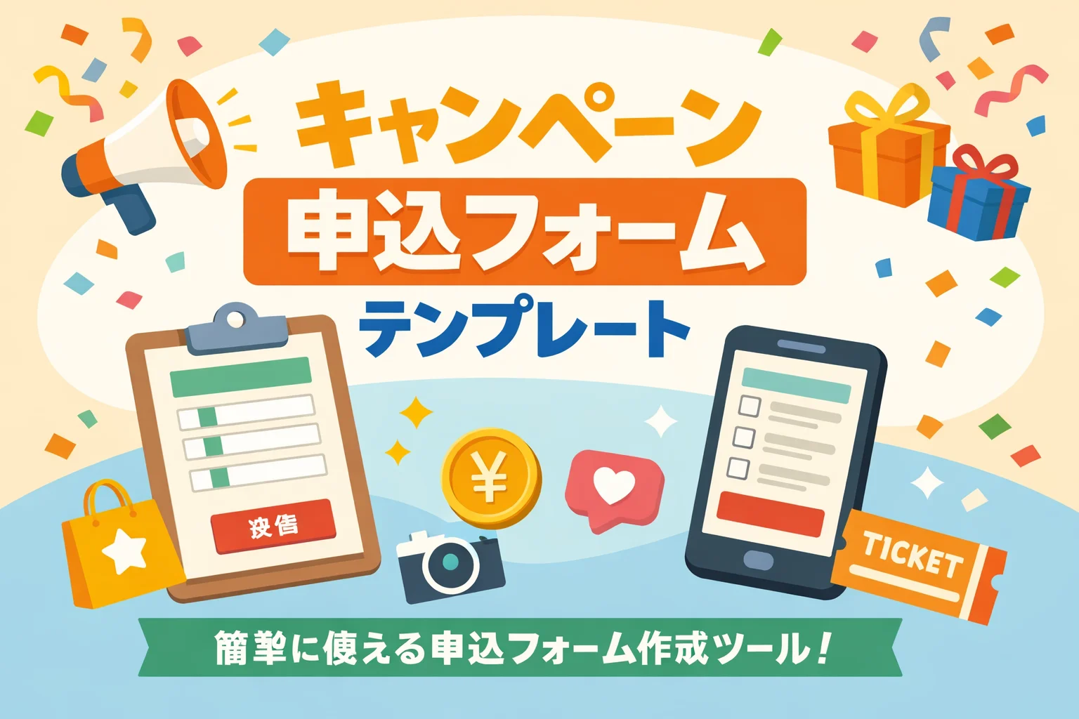 キャンペーン申込フォームテンプレート